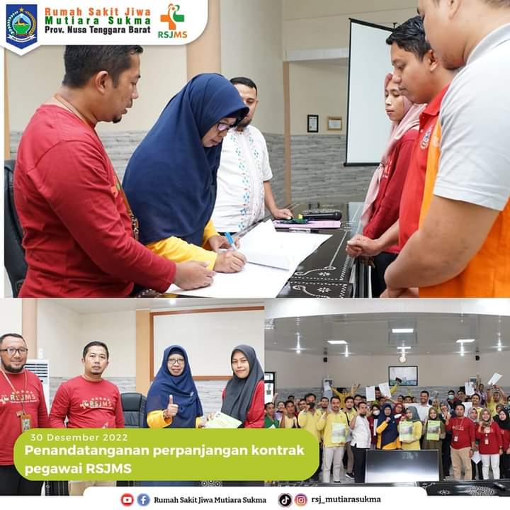 PENANDATANGAN KONTRAK KERJA TENAGA NON PNS DI LINGKUP RSJMS